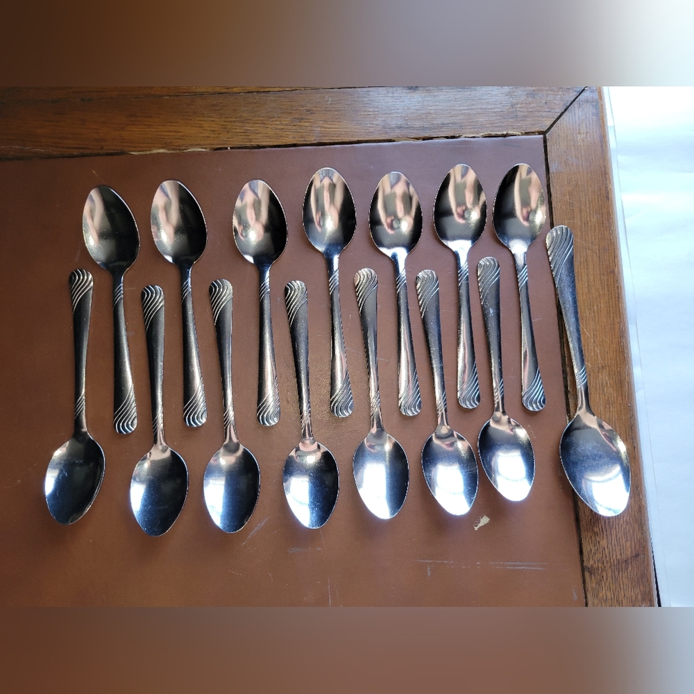 15 Pc Stainless Steel Spoons